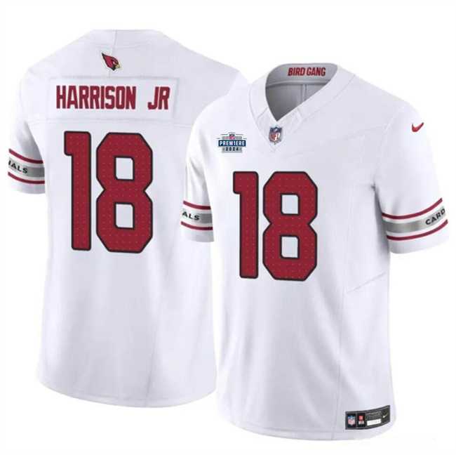 Men & Women & Youth Arizona Cardinals #18 Marvin Harrison Jr White 2024 With Draft Patch F.U.S.E. Vapor Untouchable Limited Stitched Jersey,We sell and wholesale Men & Women & Youth Arizona Cardinals #18 Marvin Harrison Jr White 2024 With Draft Patch F.U.S.E. Vapor Untouchable Limited Stitched Jersey on line form chian!